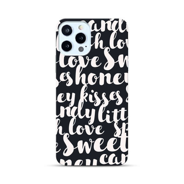 Sweet Honey Kisses Love Sugar Candy Pattern iPhone 12 Pro Max Hard Case