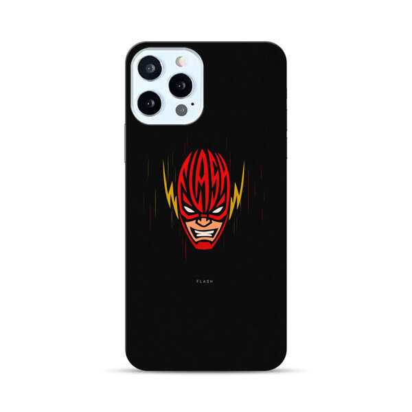 Vibrant Superhero Face with Lightning Bolts iPhone 12 Pro Max Hard Case