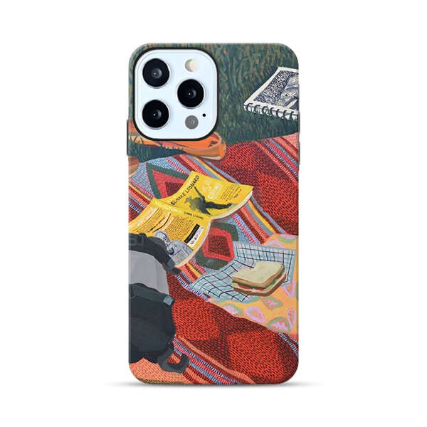 Charming Picnic Scene with Blanket and Food iPhone 12 Pro Max Impact Case