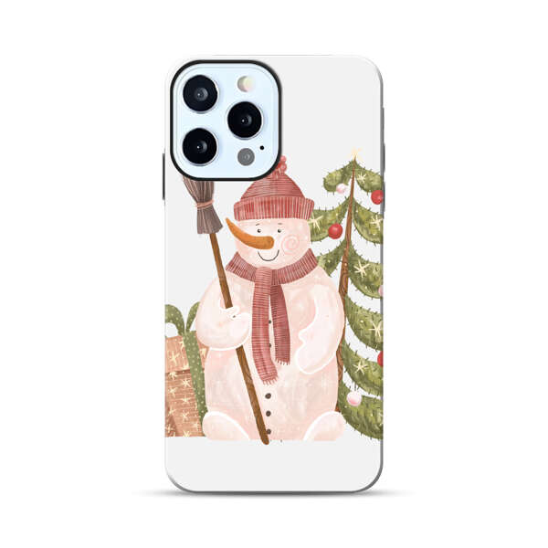Charming Winter Snowman Illustration iPhone 12 Pro Max Impact Case