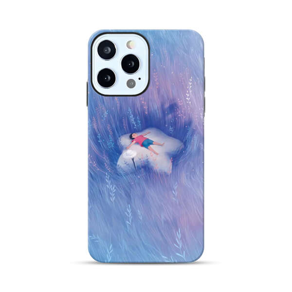 Child Relaxing in Dreamy Field iPhone 12 Pro Max Impact Case