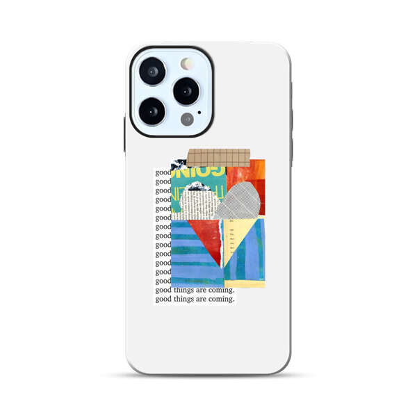 Colorful Abstract Collage with Geometric Shapes iPhone 12 Pro Max Impact Case