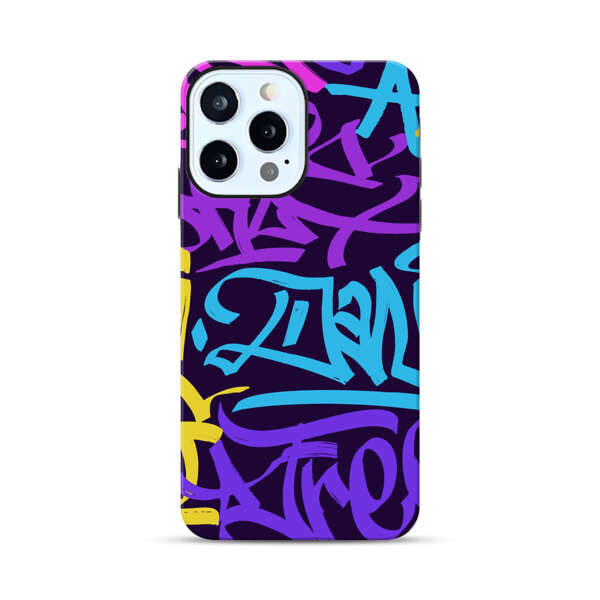 Colorful Graffiti Pattern iPhone 12 Pro Max Impact Case