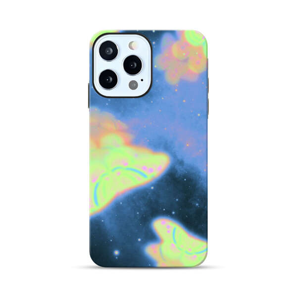 Dreamy Glowing Cosmic Butterflies iPhone 12 Pro Max Impact Case