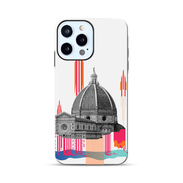 Florence Cathedral Dome Artistic Illustration iPhone 12 Pro Max Impact Case