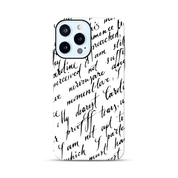 Handwritten Calligraphy iPhone 12 Pro Max Impact Case