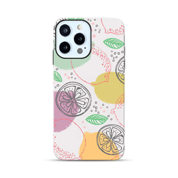 Lemon Colorful Abstract Pattern iPhone 12 Pro Max Impact Case
