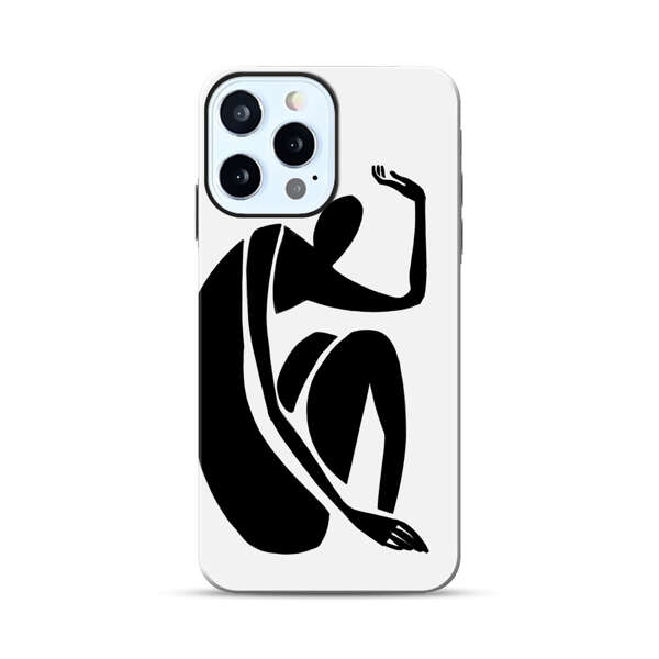 Minimalist Abstract Human Figure iPhone 12 Pro Max Impact Case