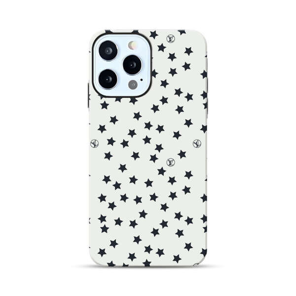 Minimalist Black Stars Pattern iPhone 12 Pro Max Impact Case