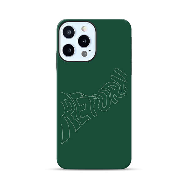 Minimalist Green Wavy Return Text iPhone 12 Pro Max Impact Case