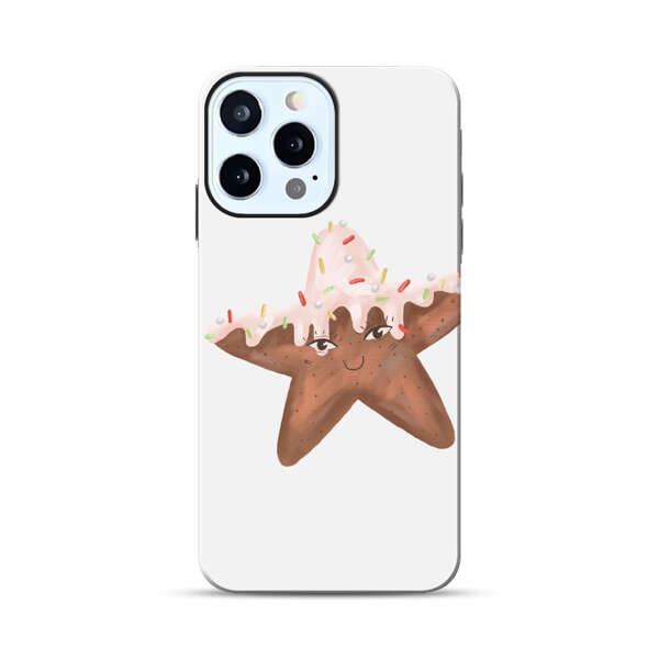 Smiling Gingerbread Star Cookie iPhone 12 Pro Max Impact Case