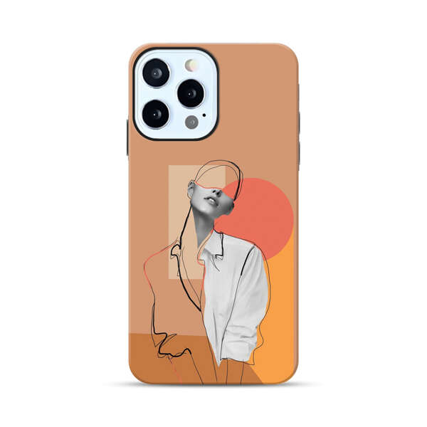 Stylish Abstract Portrait Art iPhone 12 Pro Max Impact Case