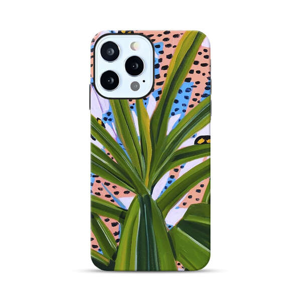 Tropical Leaves Abstract Pattern iPhone 12 Pro Max Impact Case