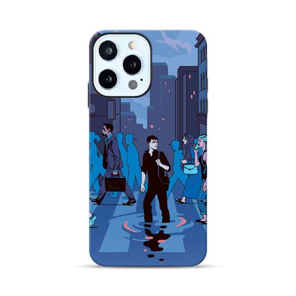 Urban Lonely Person Crosswalk iPhone 12 Pro Max Impact Case