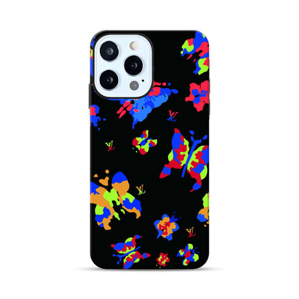 Vibrant Abstract Butterflies and Floral Splashes iPhone 12 Pro Max Impact Case
