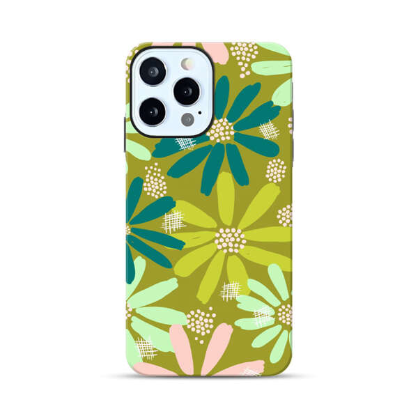 Vibrant Floral Daisy Pattern iPhone 12 Pro Max Impact Case