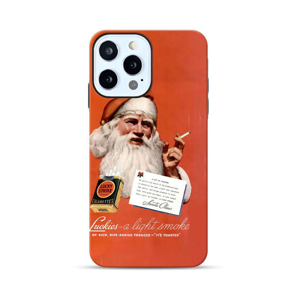 Vintage Santa Claus Smoking Lucky Strike Cigarettes Advertisement iPhone 12 Pro Max Impact Case