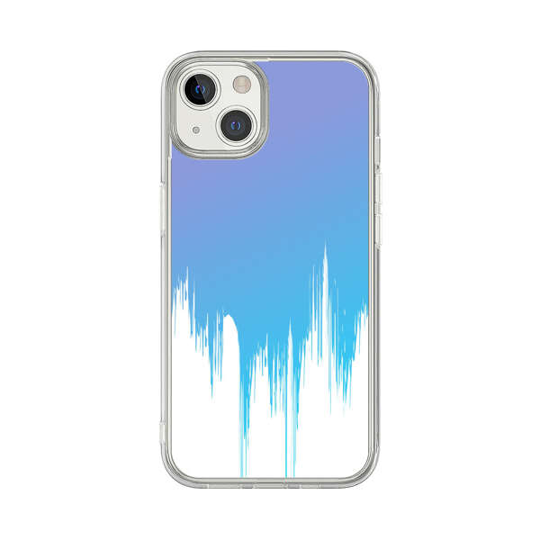 Abstract Blue and Purple Dripping Paint iPhone 13 Case