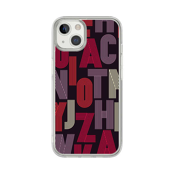 Abstract Letters Pattern iPhone 13 Case