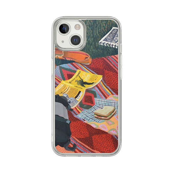 Charming Picnic Scene with Blanket and Food iPhone 13 Case