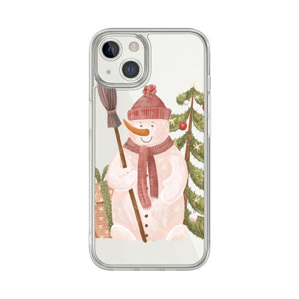 Charming Winter Snowman Illustration iPhone 13 Case
