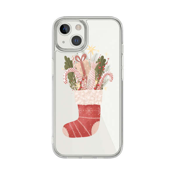 Christmas Stocking with Gifts and Candy Canes iPhone 13 Case