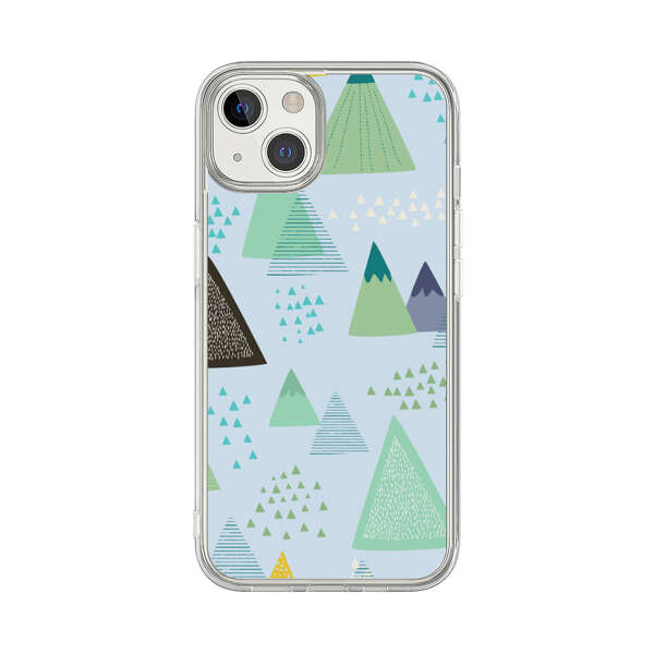 Colorful Abstract Mountain Pattern iPhone 13 Case