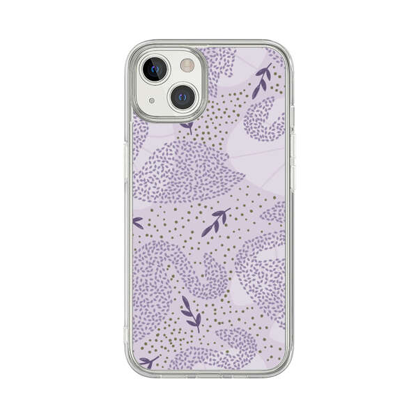 Lavender Swan Pattern iPhone 13 Case