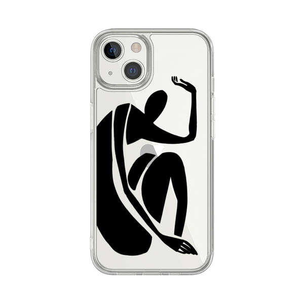 Minimalist Abstract Human Figure iPhone 13 Case