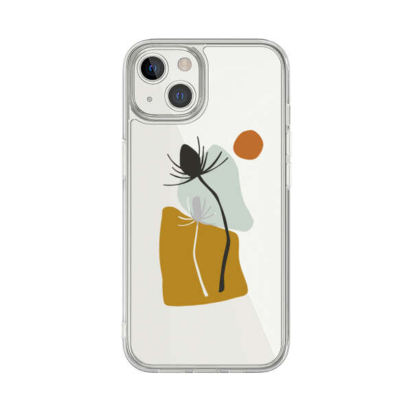 Minimalist Abstract Nature Design iPhone 13 Case