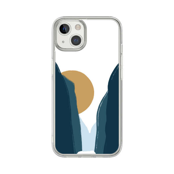 Sunset Between Dark Cliffs iPhone 13 Case