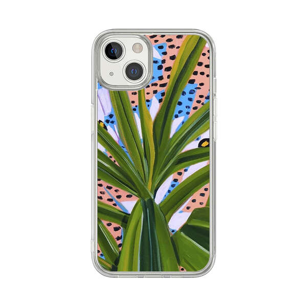 Tropical Leaves Abstract Pattern iPhone 13 Case