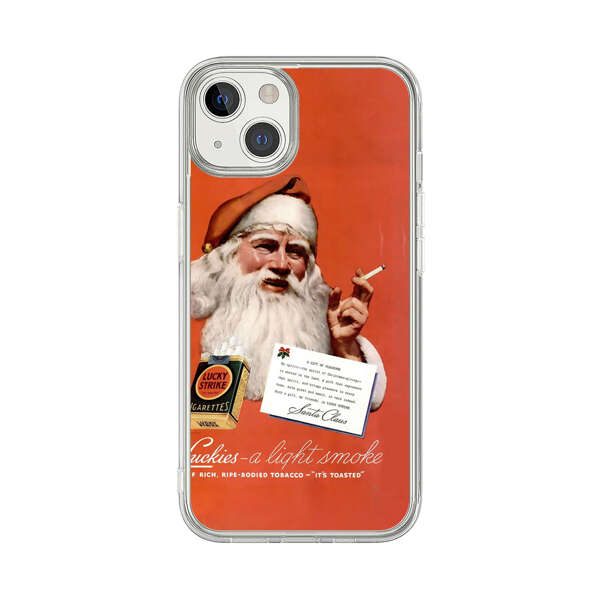 Vintage Santa Claus Smoking Lucky Strike Cigarettes Advertisement iPhone 13 Case