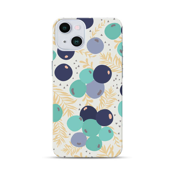 Abstract Berries Pattern iPhone 13 Hard Case