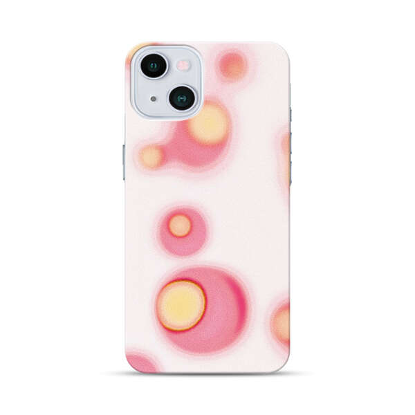 Abstract Pink and Yellow Blobs iPhone 13 Hard Case