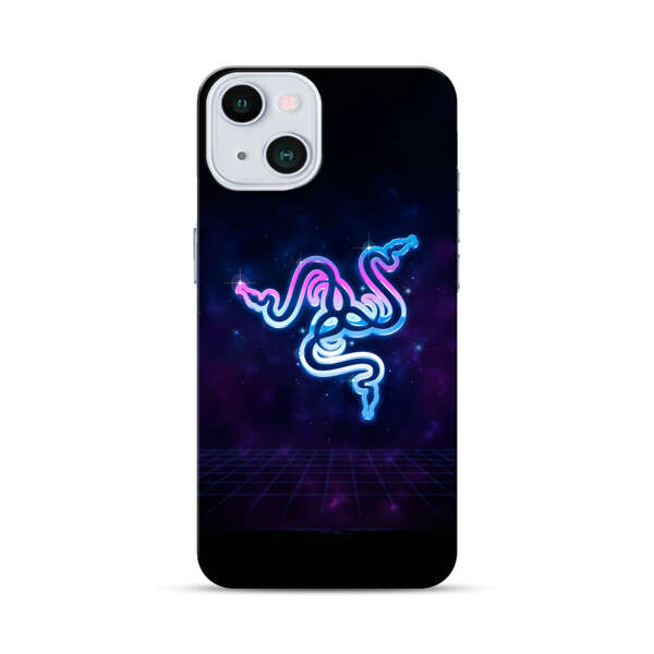 Glowing Neon Triple Snake iPhone 13 Hard Case