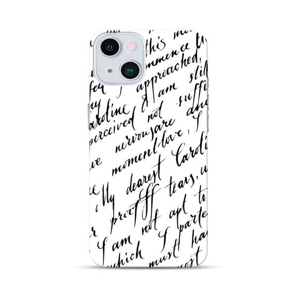 Handwritten Calligraphy iPhone 13 Hard Case