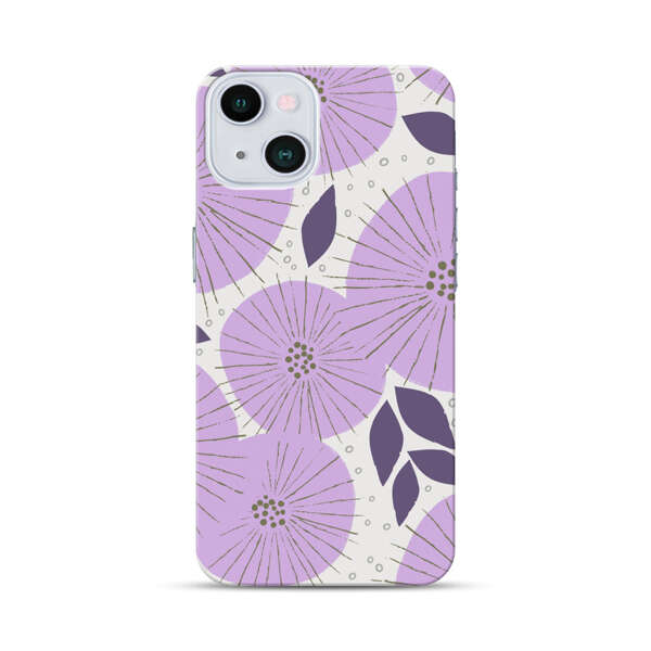 Lavender Flower Pattern iPhone 13 Hard Case