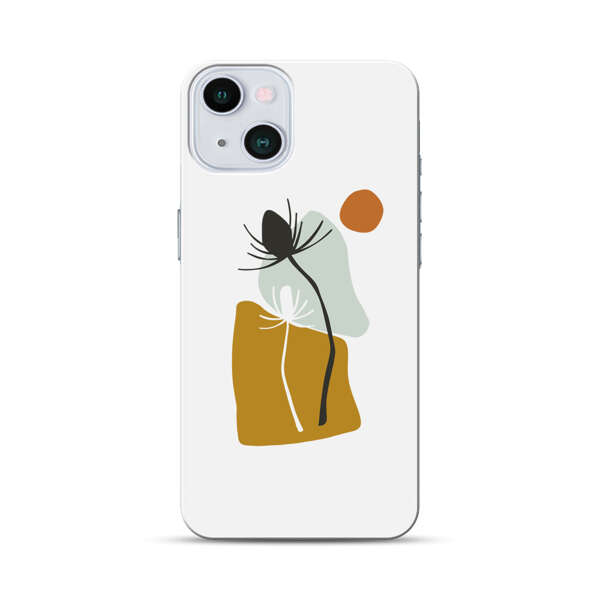 Minimalist Abstract Nature Design iPhone 13 Hard Case