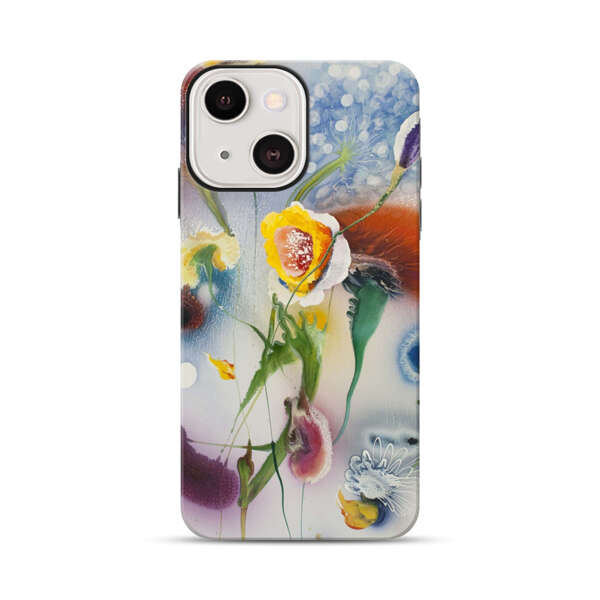 Abstract Colorful Flowers iPhone 13 Impact Case
