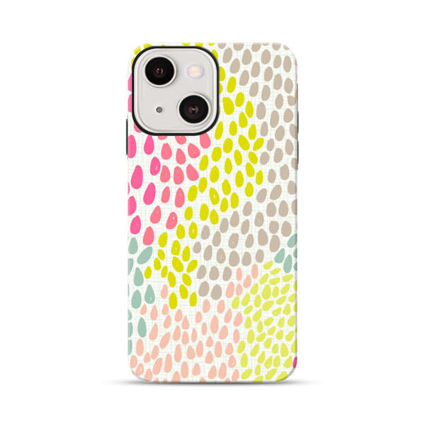 Colorful Abstract Teardrop Pattern iPhone 13 Impact Case