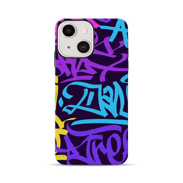 Colorful Graffiti Pattern iPhone 13 Impact Case