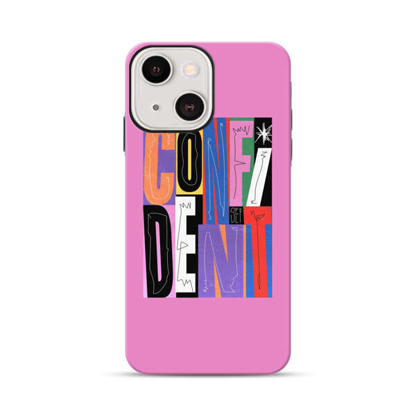 Confident Bold Colorful Typography iPhone 13 Impact Case