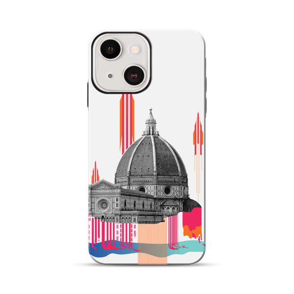 Florence Cathedral Dome Artistic Illustration iPhone 13 Impact Case
