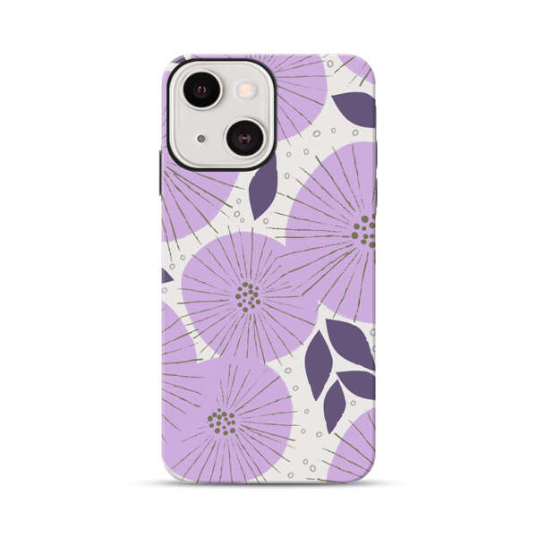 Lavender Flower Pattern iPhone 13 Impact Case