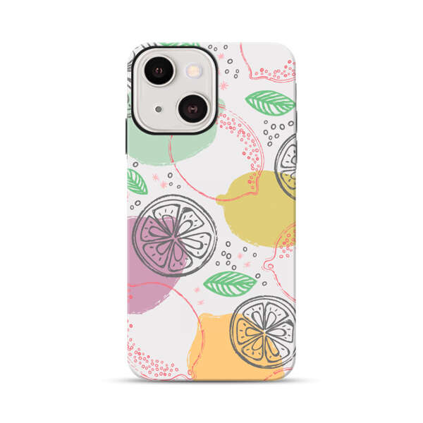 Lemon Colorful Abstract Pattern iPhone 13 Impact Case