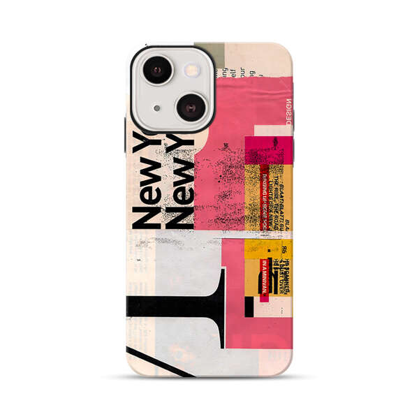 Modern Abstract Collage Artwork iPhone 13 Impact Case