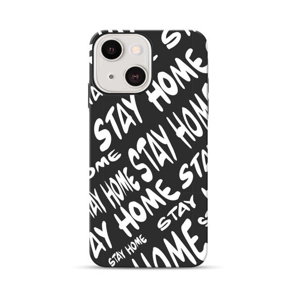 Stay Home Pattern iPhone 13 Impact Case