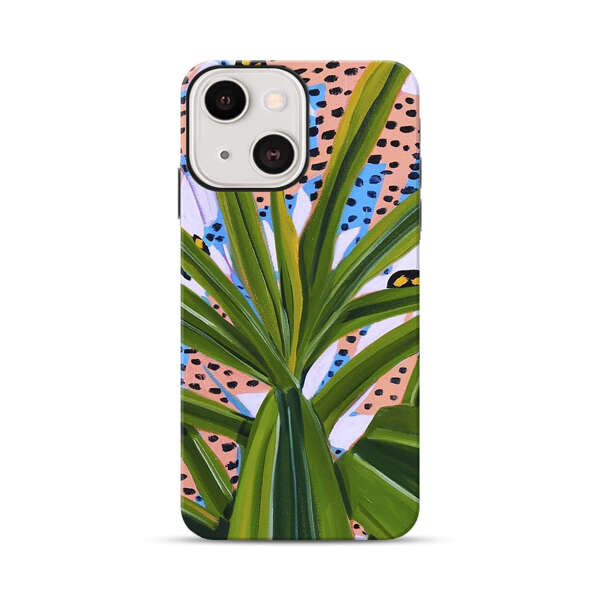 Tropical Leaves Abstract Pattern iPhone 13 Impact Case