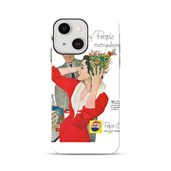 Vintage Pepsi-Cola Holiday Advertisement iPhone 13 Impact Case